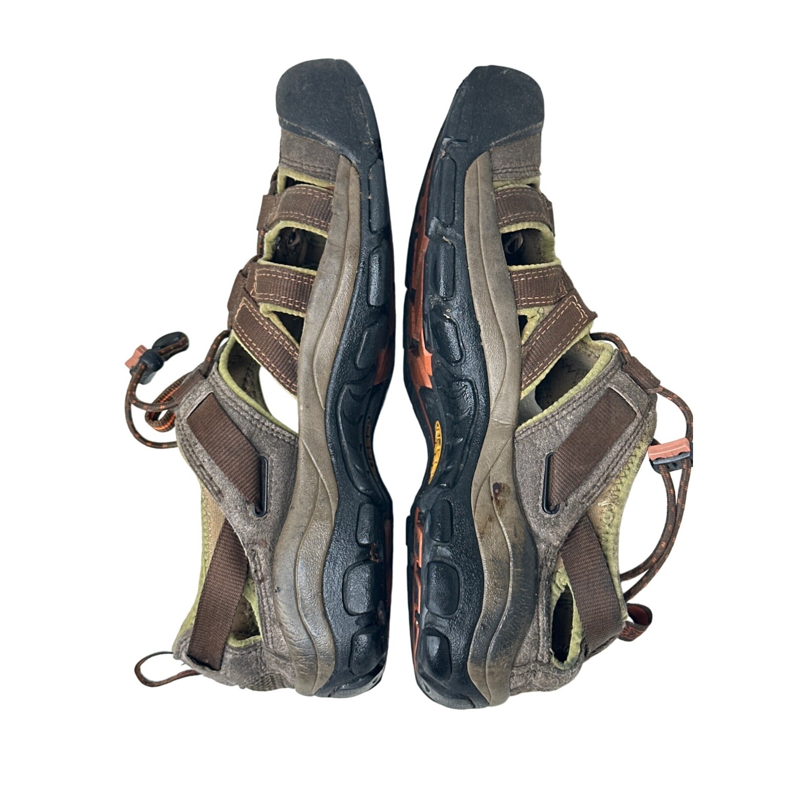 Sandali scarpe slip on impermeabili KEEN Antiodore Marroni Arancio Taglia 8