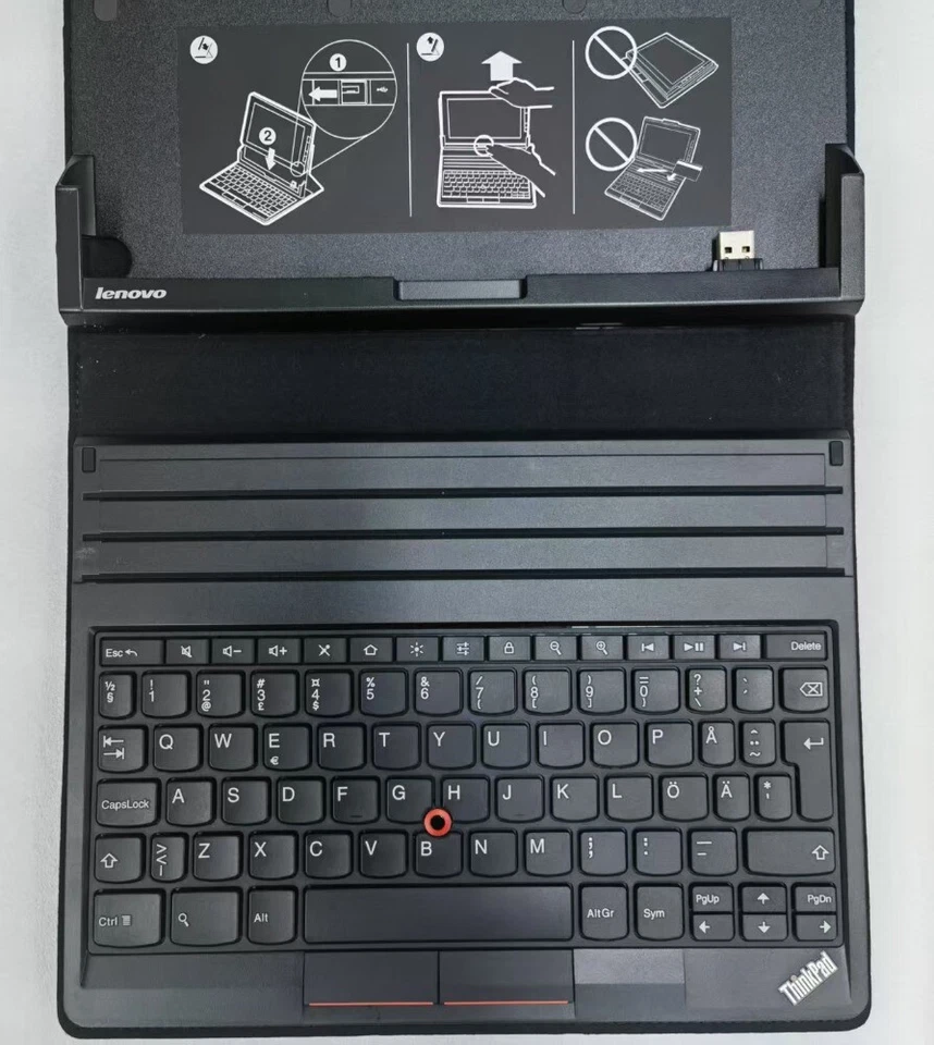 Original Lenovo ThinkPad Tablet Keyboard Folio Case For Apple IOS & Android OS - Image 2 of 4