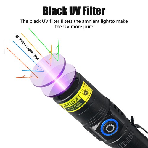 5W 365nm UV Ultraviolet Black Light LED Portable Pet Urine Detector Fluorescent - Picture 9 of 25