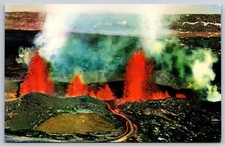 Postcard Eruption of Mauna Loa Volcano Hawaii National Park F18