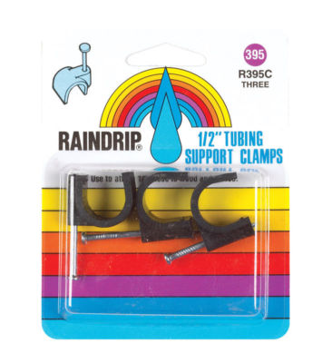 6 RAINDRIP 1/2'' TUBING SUPPORT CLAMPS R395C