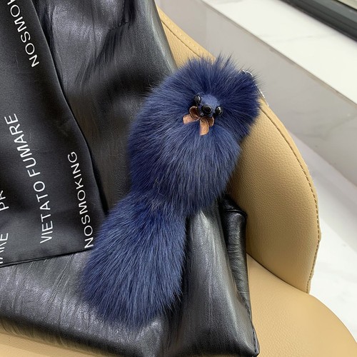 Schlüsselanhänger Fuchs Bommel flauschig Fell Ball Taschenanhänger süß Tier Schlüsselring Taschendeko - Bild 7 von 10