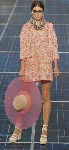 Mini abito da spiaggia multicolore gonna midi CHANEL Fantasy Tweed Flirty Paillettes