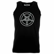 Baphomet Sigil Vest - Funny t shirt Satan retro devil bible anti christ witch
