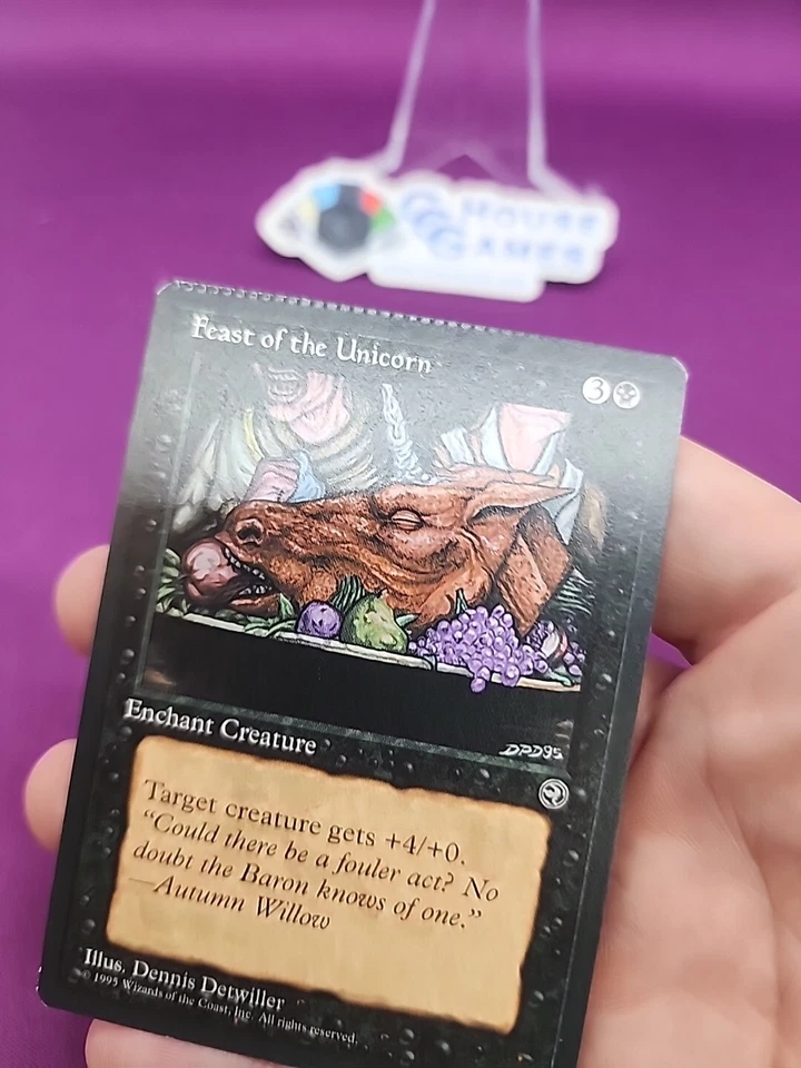 Feast Of The Unicorn Homelands Misprint Crimp MTG Magic Oddity *CCGHouse* - Image 3 of 4