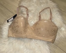 Bali Comfort Revolution Jacquard T-Shirt Bra WF Womens medium Beige DF3643 New