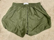 Marine Corps PT Shorts - USMC Green Running Shorts - US Military Gym Shorts L