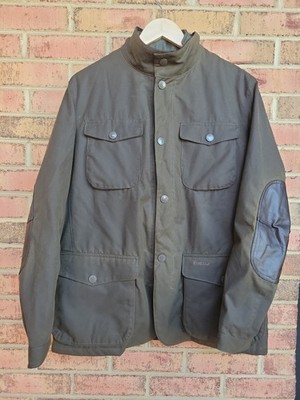 Barbour Ogston Wax Jacket Olive MWX0700OL51 Men's M SMALL FIT (NWI)