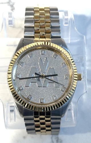 American Airlines Two Tone Gold & Silver Quartz Watch With Jubilee Band