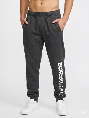 Ecko Unltd Jogger Sweatpants Black Logo Graphic Elastic Waist Men s M