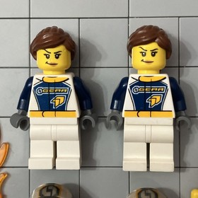 LEGO GEAR DRAGSTER RACING USED LOT 4 MINIFIGURES 60151 cty0749 cty0750 F2 28