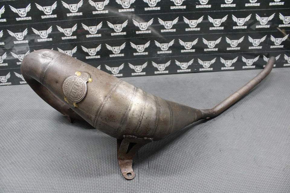 2005 SUZUKI 02-18 RM85 SCALVINI FÁBRICA FUNCIONA CONE EXHUAST TUBO CÂMARA CABEÇALHO - Imagem 4 de 4