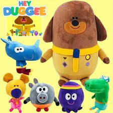 Hey Duggee Plush Toy Set   6 Cartoon Soft Stuffed Dolls 25cm Each