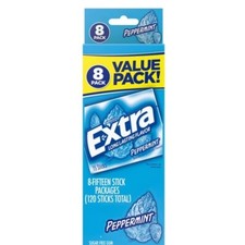 Extra Sugar-Free Peppermint Gum Value Pack   15ct/8pk