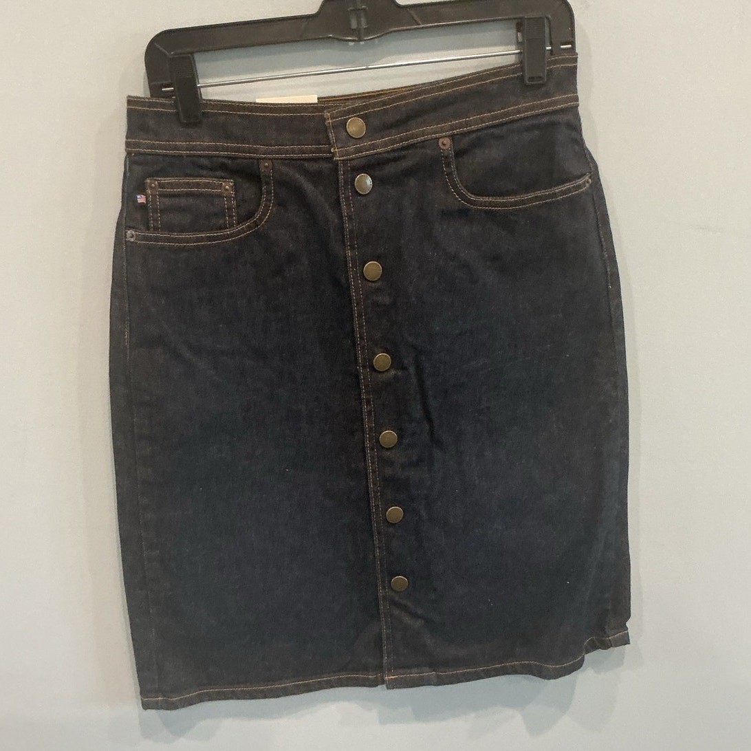 NEW Vintage Polo Ralph Lauren Womens Button Front Jean Mini Skirt Size 6 Western