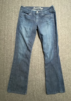 American Eagle Jeans Women  True Boot Mid Rise Blue Light Wash Cowboy Size 8