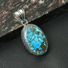 Turquoise Gemstone Ethnic Handmade Antique Design Pendant Jewelry 2