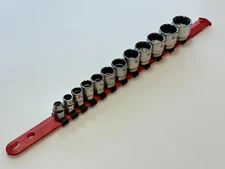 Matco Tools USA SB122TA 12pc SAE 5/16-1” Shallow Socket Set, 12 Point, Easy Read