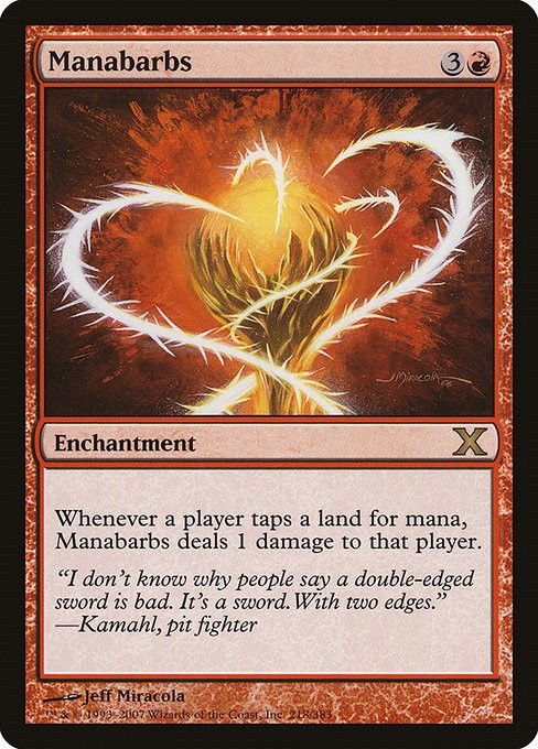 Manabarbs - Normal MP MTG 10th Edition