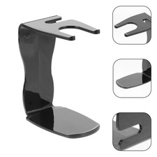 Safety Stand Holder Black Plastic Shaving Brush Stand for Bathroom