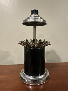 Vintage Art Deco Chrome & Bakelite Pop Up Cigarette Holder/Dispenser