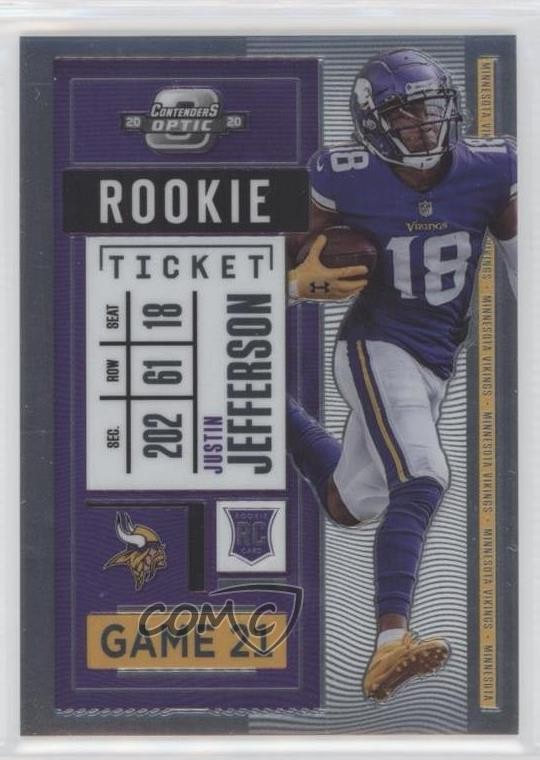 2020 Panini Contenders Optic Rookie Ticket Justin Jefferson #86 0ub8