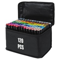 Alkoholmarker Set 120 Farben Doppelseitig | Sketch Marker FüR Zeichnen & Manga