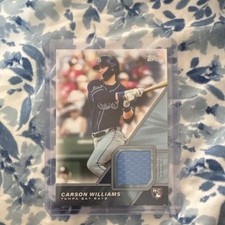 Topps 2026 Series 1 Carson Williams Rookie Memorabilia Tampa Bay Rays