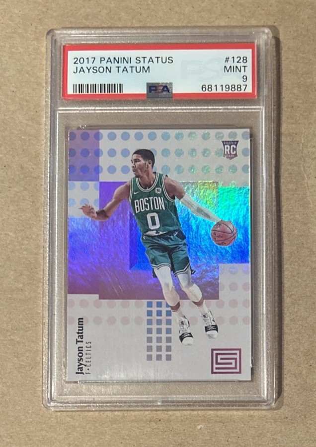 2017 Status Basketball Jayson Tatum Boston Celtics Rookie Card #128 PSA 9