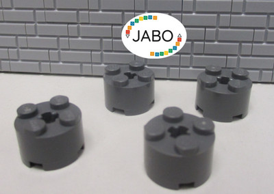 (E4/2/6) LEGO 4x 3941 Round Brick 2x2 New Dark Gray 7658 79103 70917 10234 10144