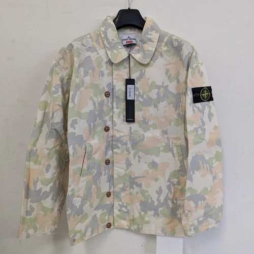 SS22 Supreme Stone Island Reactive Ice Camo Ripstop Veste Tan M Medium 2022