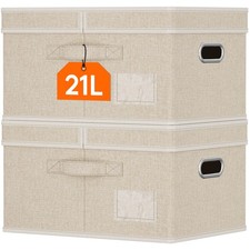 Lifewit Clothes Storage Bins with Lids, Fabric Foldable Storage Boxes