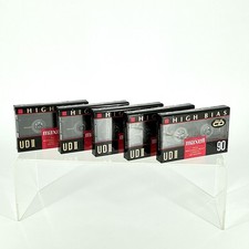 Maxell UD II 90 Lot Of 5 Blank Cassette Tape IEC Type II High Cr02 New Sealed