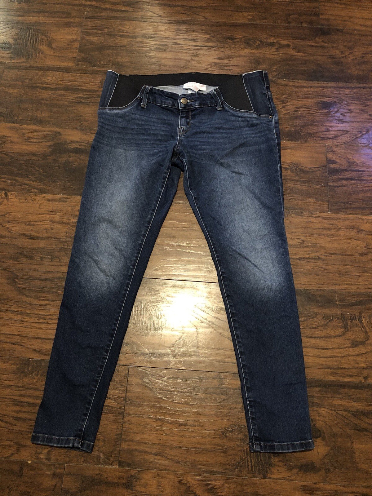 Women’s Isabel Maternity Skinny Entubado Dark Blue Denim Jeans Size 8/29R