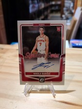 2024-25 Donruss Optic Nikola Durisic Signature Series RC Auto #91 Hawks A