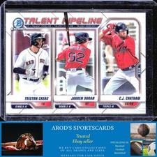 2021 Bowman *C.J. Chatham / Jarren Duran / Triston Casas **Card #TP-BOS**