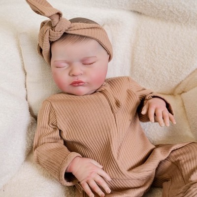 Lifelike Chubby 19in Reborn Baby Dolls Cloth Body Sleeping Real Life Baby Gifts
