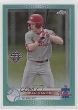 2022 Topps Pro Debut Chrome Aqua Refractor 29/75 Jordan Viars #PDC-99 v9t