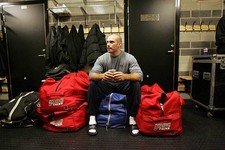 Barrett Jackman Primus Worldstars rests before the game v Li- Ice Hockey Photo