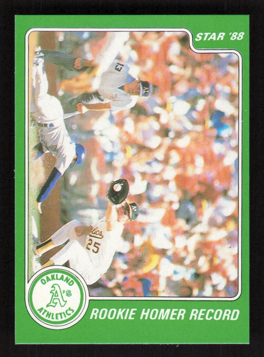 Mark McGwire 1988 Star Mark McGwire (Green) #6 Oakland Athletics