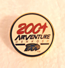 Vtg 2004 Air Venture EAA Oshkosh WI Wisconsin Lapel Hat Pin Pinback Free Ship