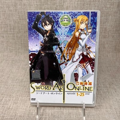 Sword Art Online Episode 1 - 25 End Complete Anime (DVD) Fast Shipping