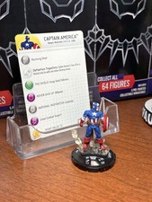 Marvel Heroclix Captain America 040 With Card Hammer of Thor Set Legacy Ready