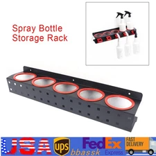 5Spray Paint Can/Bottle Holder Rack Shelf Storage Garage Trailer Shop Wall Mount