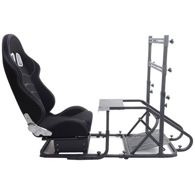 Sim Rig 2 mit Sitz Cockpit Monitor Gestell Renn Racing Simulator für PS5 Xbox PC