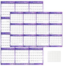2026 Wall Calendar 24" x 36" Dry Erase Calendar for Wall from January 2026 to...