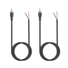 2x 3.4ft/1m RCA Male Plug To Bare Wire Audio Speaker Subwoofer HDTV Cord Cable