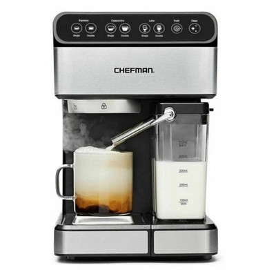 CHEFMAN Barista Pro 15-Bar Espresso Machine RJ54 Silver BRAND NEW