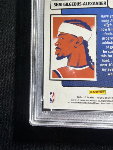 Shai Gilgeous-Alexander 2024 Panini Hoops Presentations #6 Thunder SSP PSA 9 - Bild 6 von 9