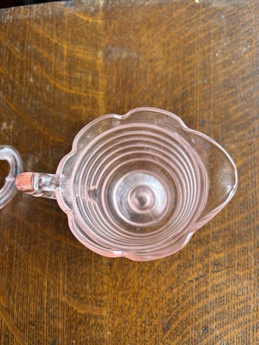 Depression Glass Cream & Sugar - Picture 2 of 3